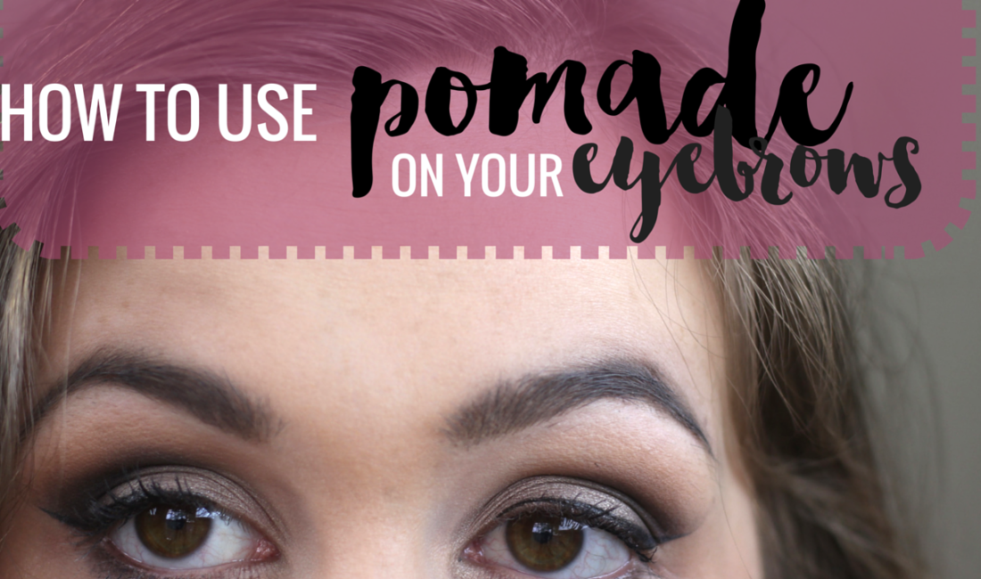 how to use an eyebrow pomade