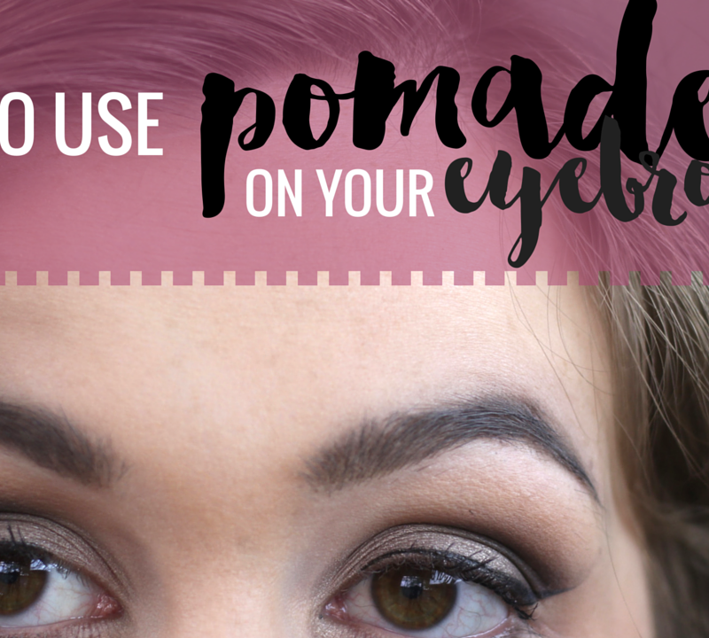 how to use an eyebrow pomade