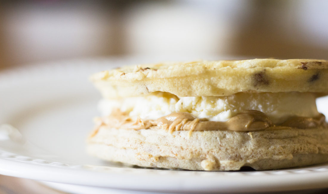 Eggo Peanut Butter Ice Cream Sandwich