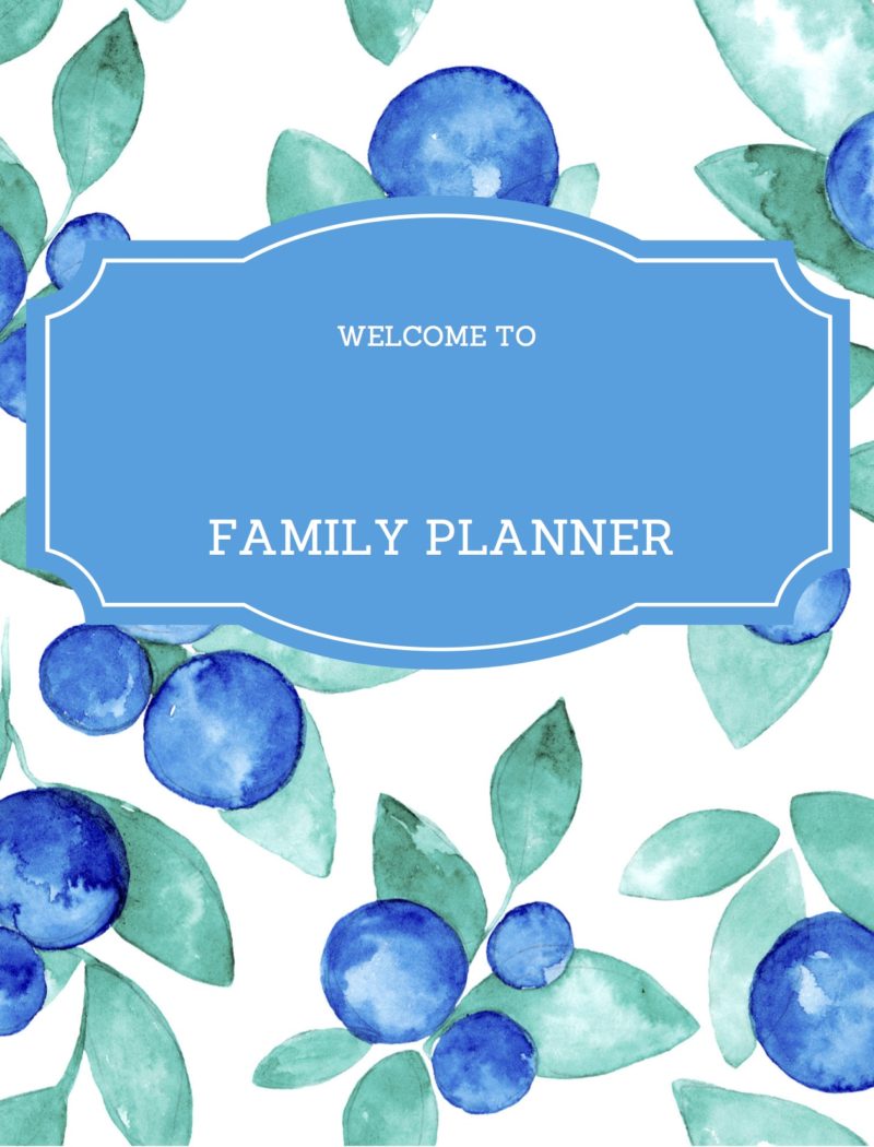 FREE PRINTABLE: Family Planner