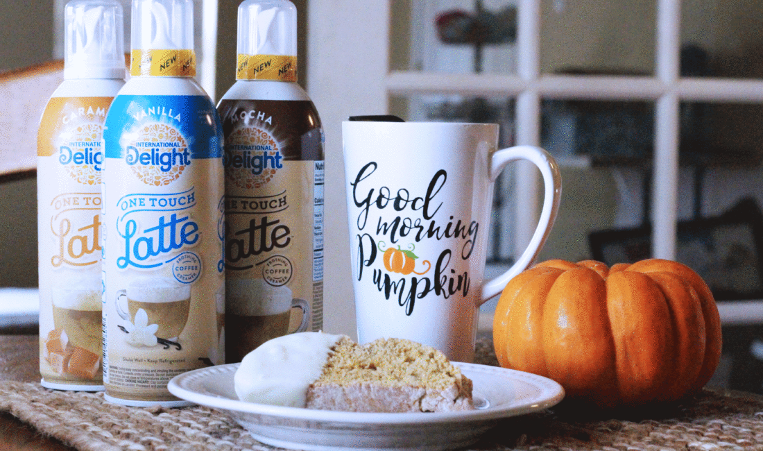 Pumpkin Spice Biscotti with International Delight One Touch Latte