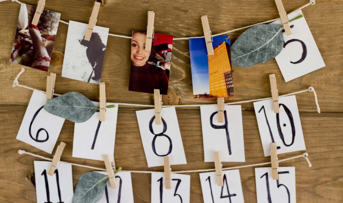 Easy and affordable DIY photo Advent Calendar