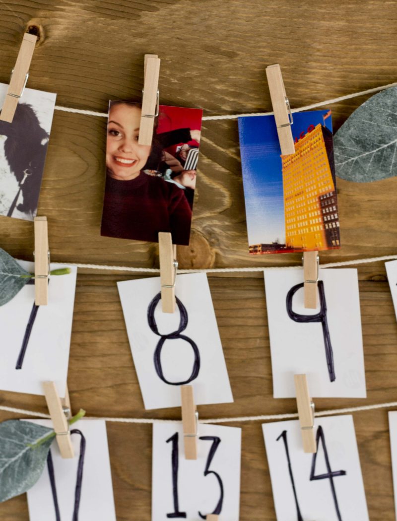 Easy and affordable DIY photo Advent Calendar