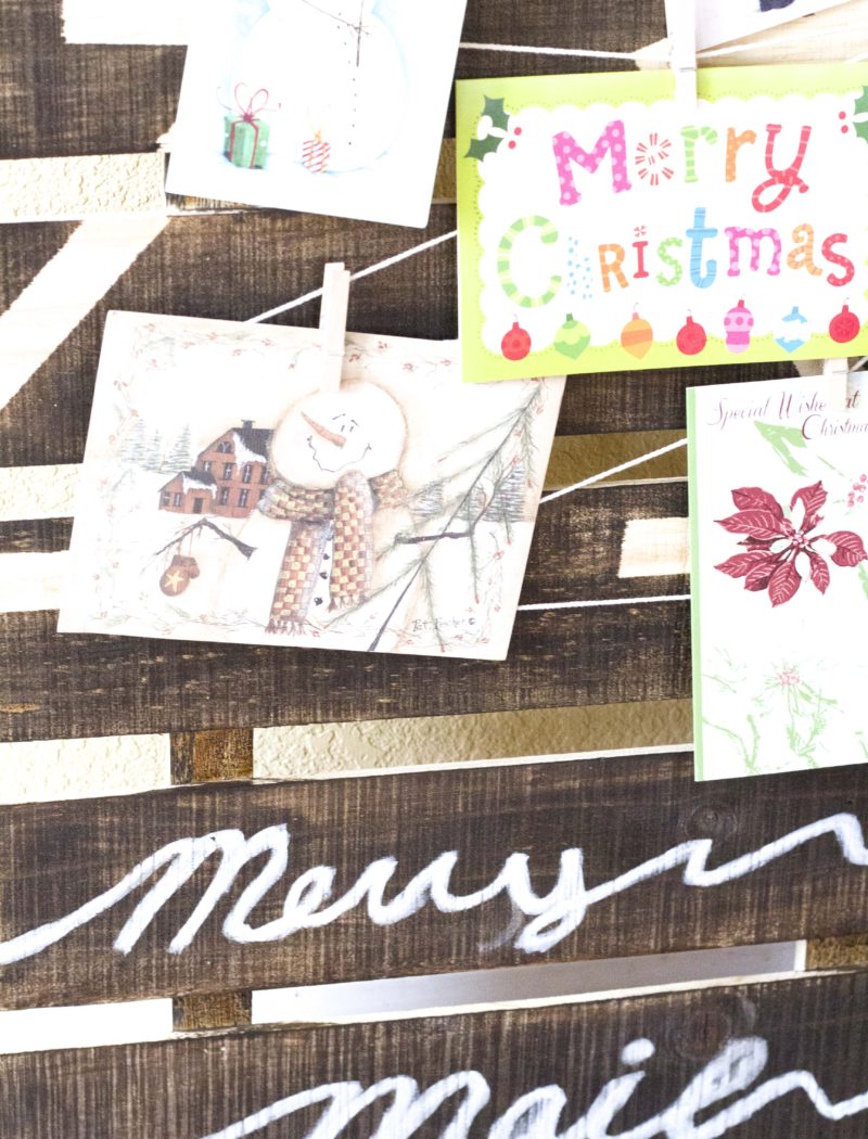 DIY Christmas Card Board