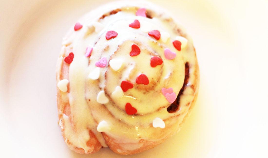 Valentine's Day Cinnamon Rolls