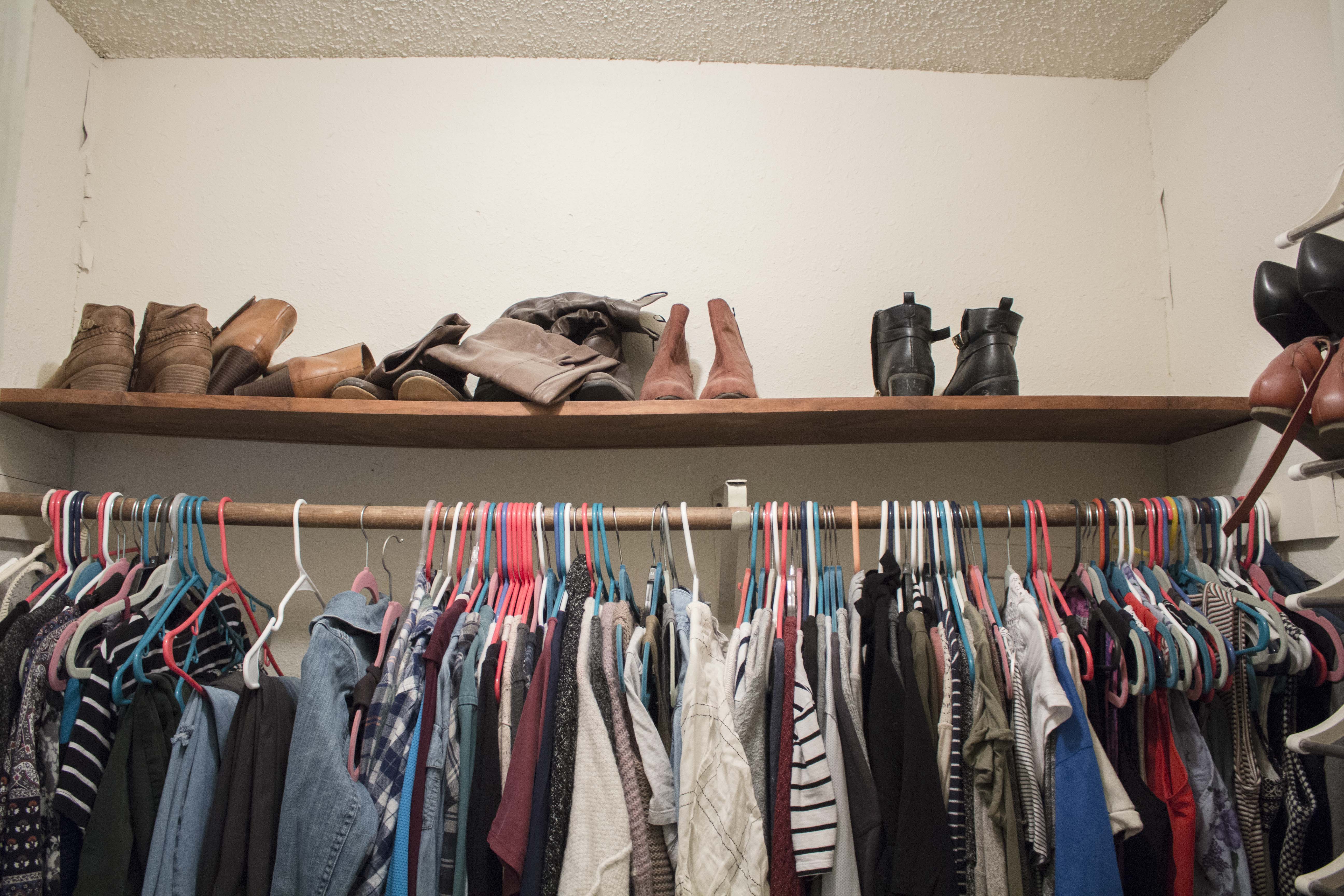 How I Organized my Closet for Less than $50