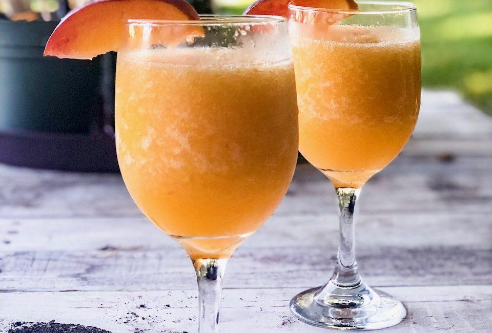 Three Ingredient Peach Bellini Recipe