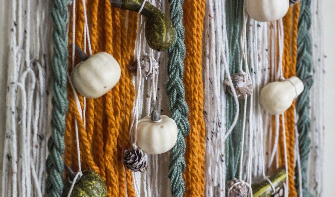 Easy to make fiber art for fall