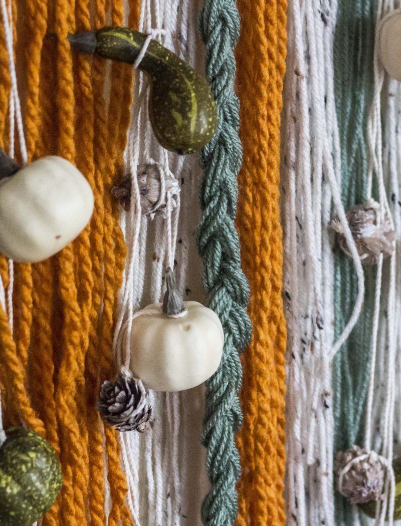 Easy to make fiber art for fall