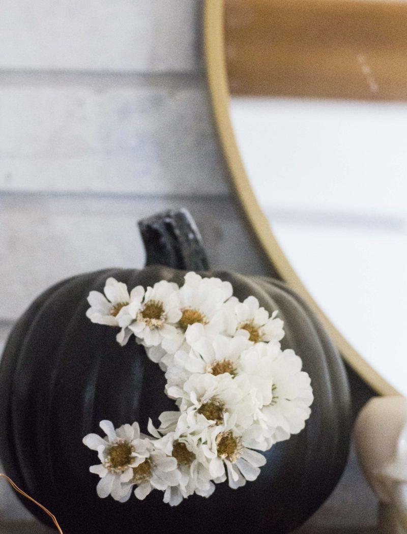 Decorate your pumpkin with flowers this autumn