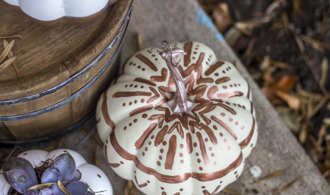 Bohemian painted pumpkins