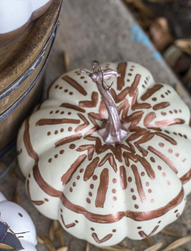 Bohemian painted pumpkins