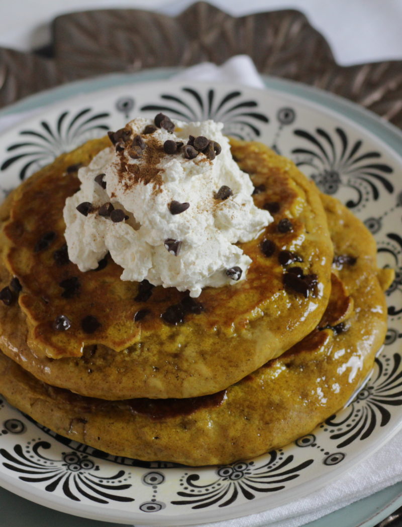 Brunch Perfection: Chocolate Chip Pumpkin Pancakes