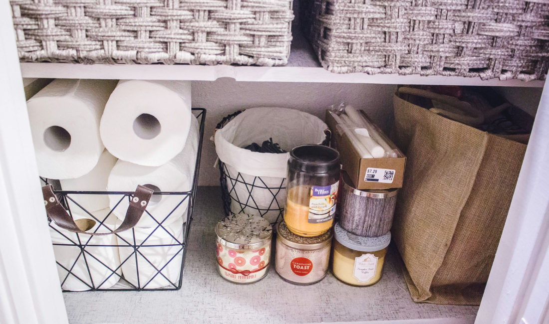 Pinterest always shows me gorgeous linen closets, and I always wanted mine to look the same.