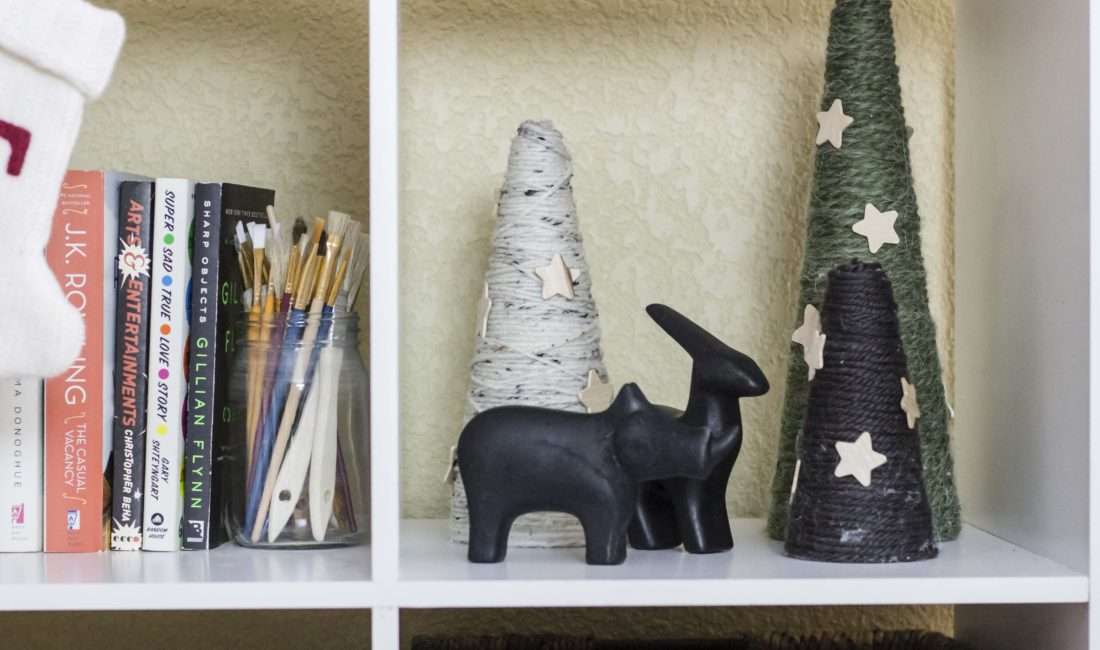 Decorate your home with these DIY Yarn Trees