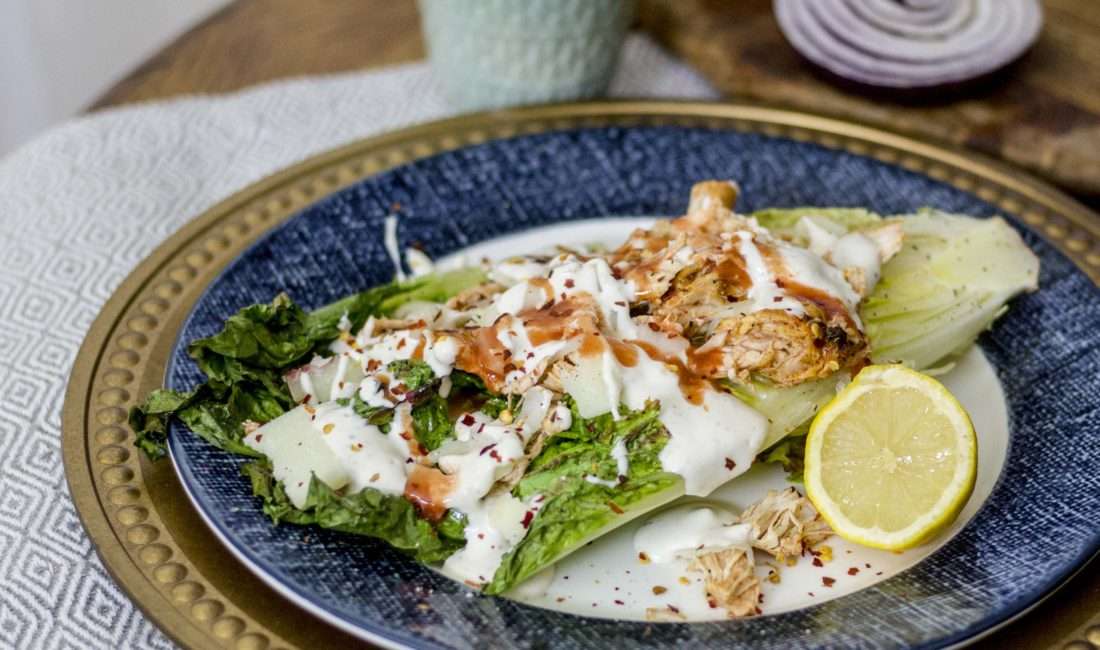 Grilled Creamy Buffalo Chicken Salad