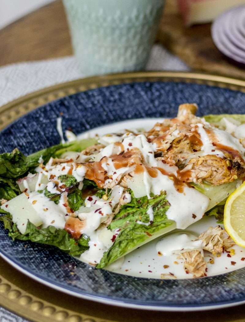 Grilled Creamy Buffalo Chicken Salad